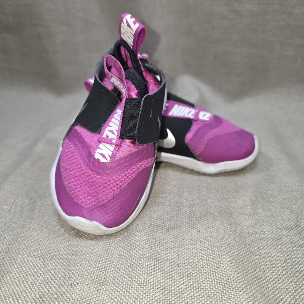 Nike Flex Baby Toddler Size 5C Pink Slip On Sneaker Athletic Tennis Shoe